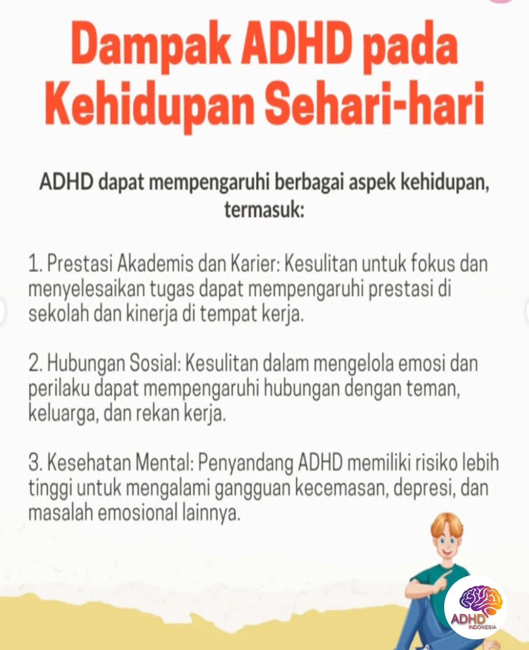 ADHD dan Hubungan Sosial Anak di Lingkungan Sekolah di Kabupaten Sidoarjo